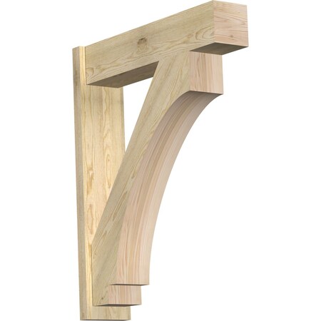 Ekena Millwork Imperial Block Rough Sawn Outlooker, Douglas Fir, 8"W x 34"D x 42"H OUT08X34X42IMP05RDF